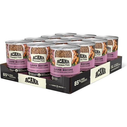ACANA, Premium Paté en caldo de huesos para perros, varios sabores, 363 g × 12 latas