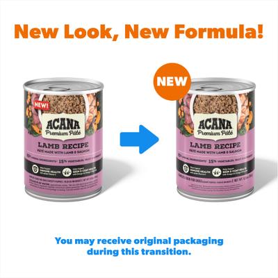 ACANA, Premium Paté en caldo de huesos para perros, varios sabores, 363 g × 12 latas