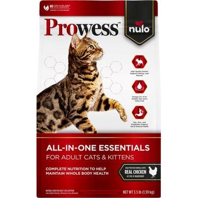 Nulo, Prowess Sensitive Stomach Recipe with Chicken, Pollo + Fibras + Prebióticos + Probióticos + Postbióticos para Digestión Sensible, Gatos Adultos, 1.59 / 2.72 / 5.90 kg