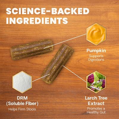 Express Ease Soft Chews - Suplemento digestivo para perros, 40 unidades