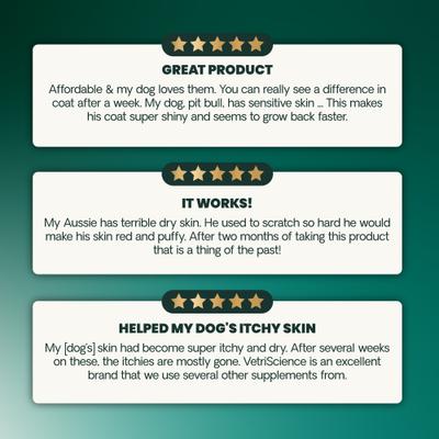 Masticables blandos Derma Strength para la piel y el pelaje de perros, 70 unidades