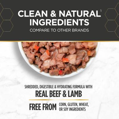 Nulo, Prowess All-in-One Essentials Beef & Lamb Shreds, Res + Cordero en Caldo, Gatos y Gatitos, 79 g × 4 / 12 latas