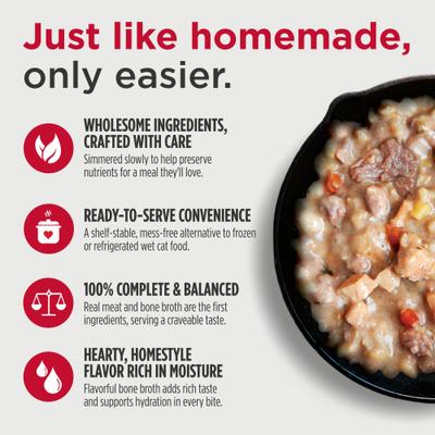 Nulo, Gently-Cooked Meals, alimento húmedo mínimamente procesado para gatos y gatitos, varios sabores, 99 g × 24 bolsas
