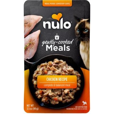 Nulo, Gently-Cooked Meals, alimento húmedo mínimamente procesado para gatos y gatitos, varios sabores, 99 g × 24 bolsas