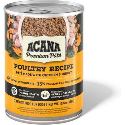 ACANA, Premium Paté en caldo de huesos para perros, varios sabores, 363 g × 12 latas