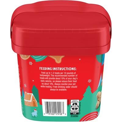 Gingerbread Flavored Dog Biscuits, 24-oz pail
