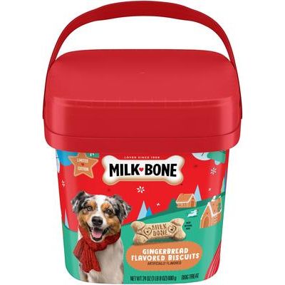 Gingerbread Flavored Dog Biscuits, 24-oz pail
