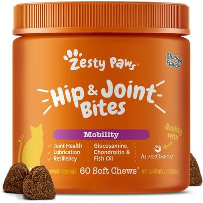 Hip & Joint Bites con Glucosamina para Gatos sabor Pollo 60 chews