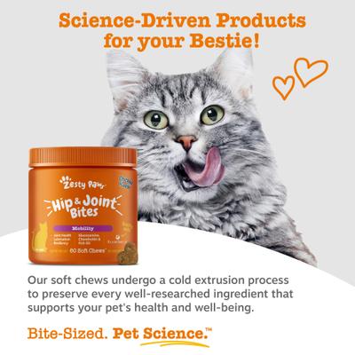 Hip & Joint Bites con Glucosamina para Gatos sabor Pollo 60 chews