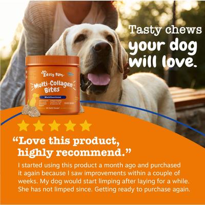 Multi Collagen Bites Multifuncional con Colágeno para Perros sabor Pollo 90 chews