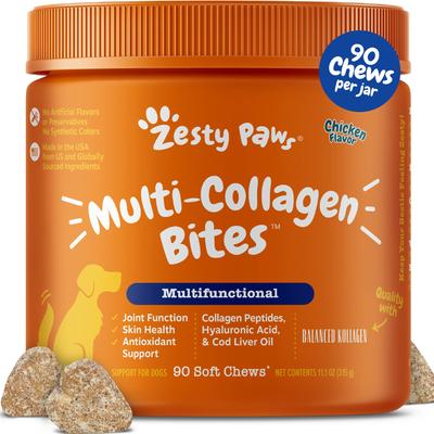 Multi Collagen Bites Multifuncional con Colágeno para Perros sabor Pollo 90 chews