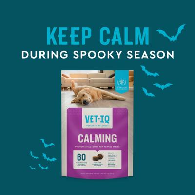 VetIQ, Calming Soft Chews, Manzanilla + L-Triptófano, sabor Ahumado de Nogal, 60 / 90 masticables.