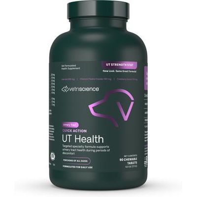 Suplemento urinario masticable con sabor a humo UT Strength para perros, 90 comprimidos