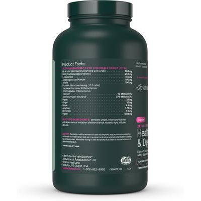 Comprimidos masticables probióticos BD con sabor a pollo, suplemento digestivo para perros, 120 comprimidos