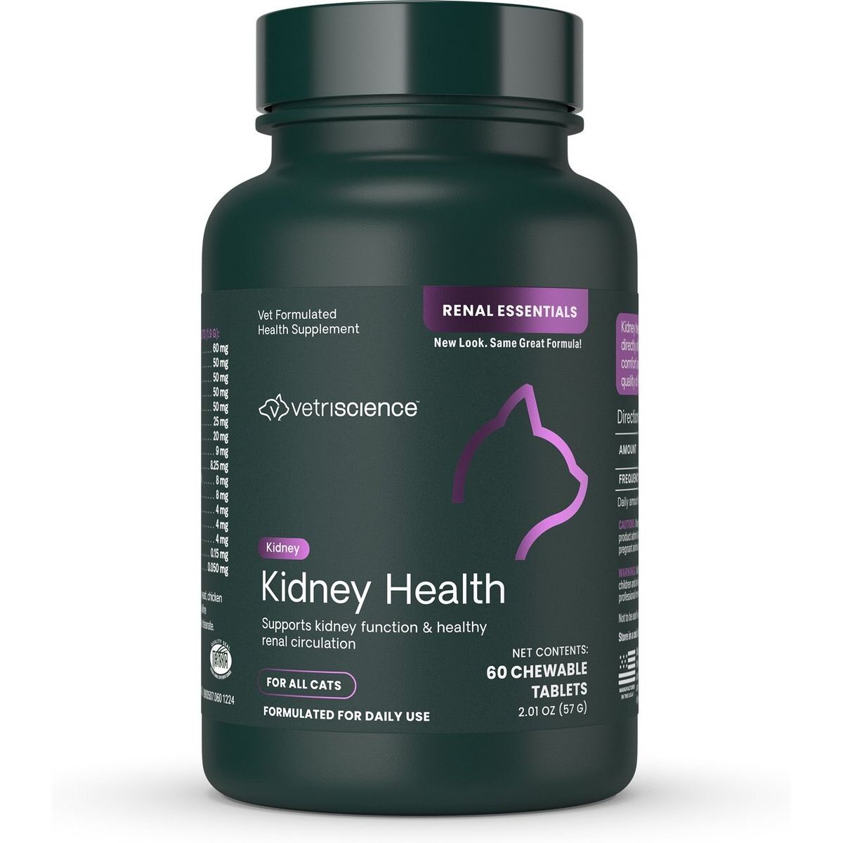 Renal Essentials Tablets Kidney Supplement for, sabor Pollo y Pescado. 60 tabs.