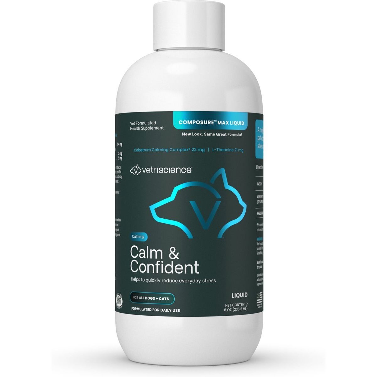 Composure Calm & Confident Thunderstorms Support Liquid Calming & Anxie, sabor Sin sabor.