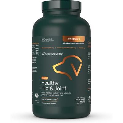 GlycoFlex 2 - Suplemento masticable con sabor a pollo para la salud de las caderas y articulaciones de perros (120 comprimidos)