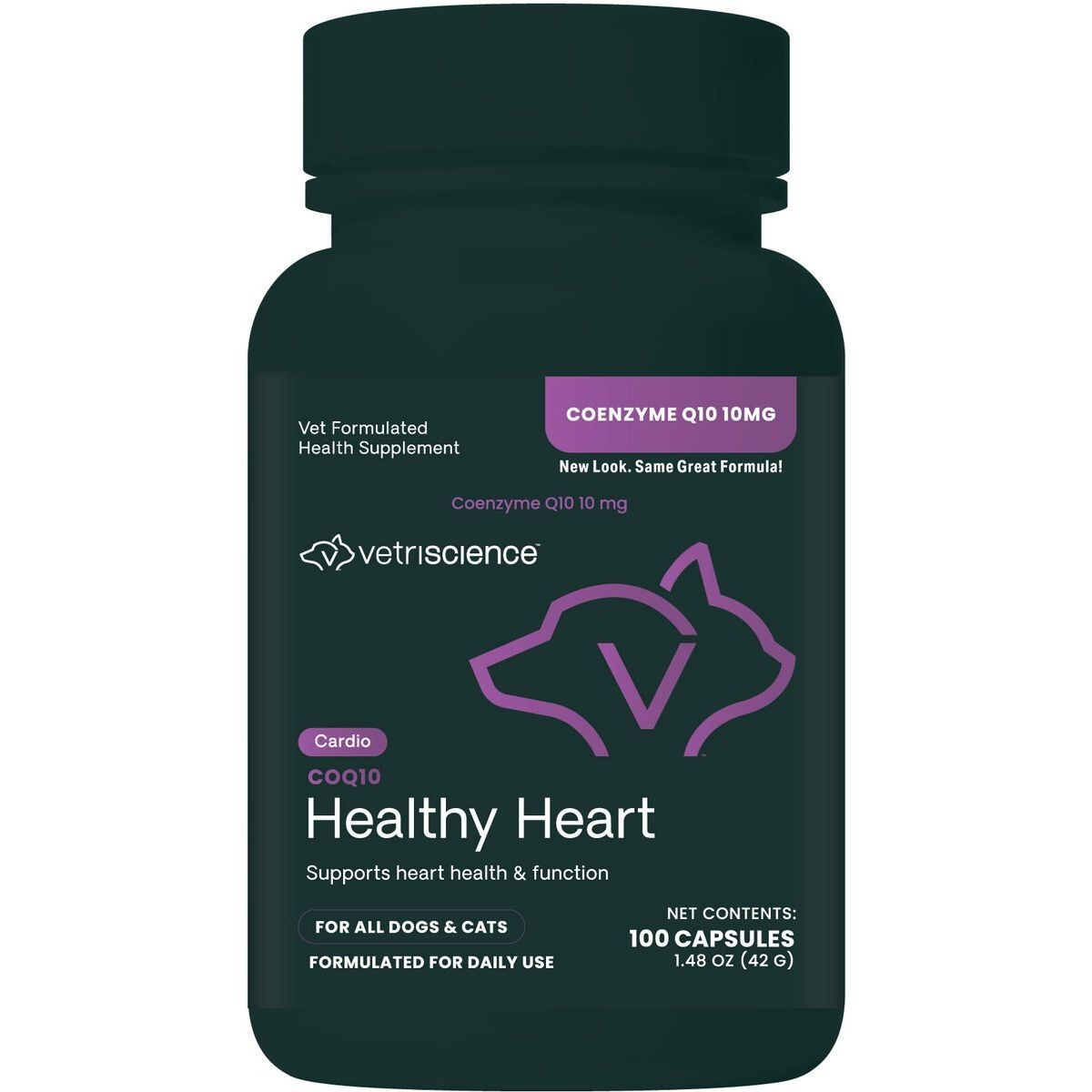 Coenzyme Q10 10 mg Capsules Heart Supplement & Dogs. 100 caps.