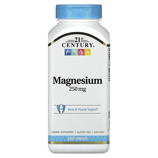 Magnesio, 250 mg, 250 tabletas