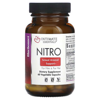 Intimate Essentials, Nitro, para Hombre y para Mujer, 60 caps vegetales (300 mg per capsule)