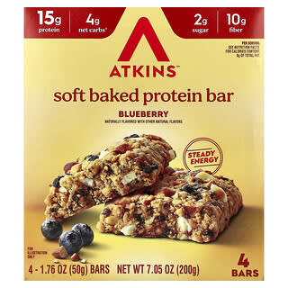 Barras de Proteína Sabor Blueberry 4 Barras de 50 g c/u