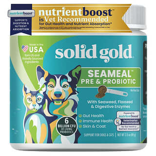 SeaMeal™ Pre & Probiótico, para Perros y Gatos, 3.5 oz (99 g)