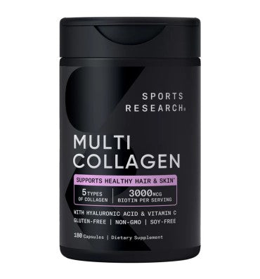 Multi Collágeno + Biotina + +Acido Hialurónico. 180 Caps