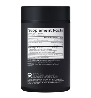 Multi Collágeno + Biotina + +Acido Hialurónico. 180 Caps