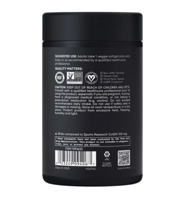 CoQ10 200mg. 150 soft caps