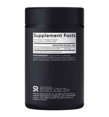 CoQ10 200mg. 150 soft caps