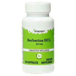 Berberina HCl, 500 mg, 50 caps