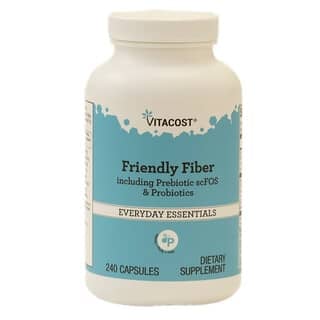 Friendly Fiber Including Prebiótico scFOS & Probióticos 240 Cápsulas