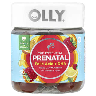 The Essential, Prenatal, Ácido Fólico + DHA gummies, Sweet Citrus, 60 gummies