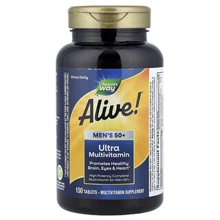 Multivitamínico para Hombre 50+, Alive!, Ultra. 150 tabs.