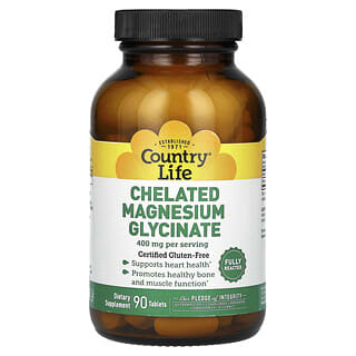 Chelated Magnesio Glicinato, 90 tabletas (133 mg per Tablet)