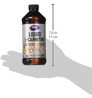 L Carnitina líquida 1000 mg, sabor Frutos Tropicales, 473 ml.