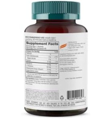 Melatonina (3 mg) Libre de Azúcar sabor Fresa. 60 gomitas