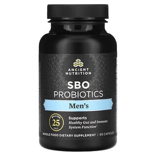 para Hombre SBO Probiotics, 25 Billion CFU, 60 caps