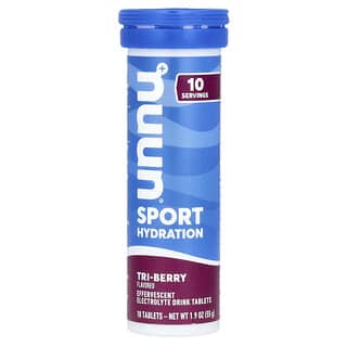 Hidratación Deportiva con Electrolitos en Tabletas Efervescentes, Triple Berry 10 Tabletas