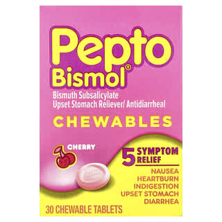 Masticables, Cereza, 30 tabletas masticables (131 mg per tab)
