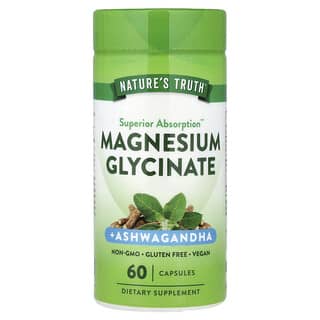 Magnesio Glicinato + Ashwagandha, 60 cápsulas