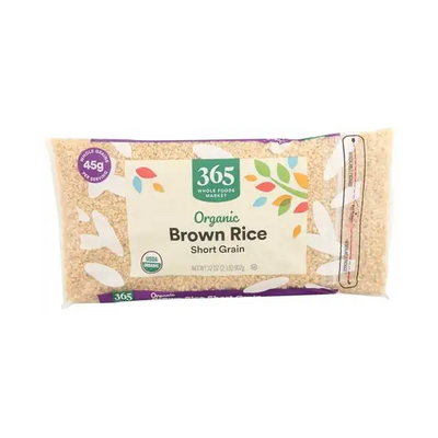 Organic Brown Rice Short Grain. 908 gr.