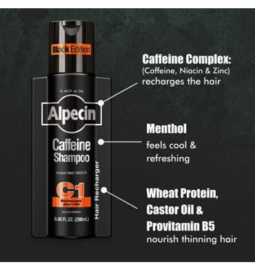 Shampoo para crecimiento de Cabello con Cefeína y Niacina. 250 ml