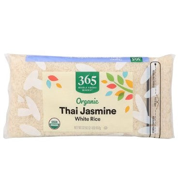 Organic Thai Jazmine White Rice. 907 GR.