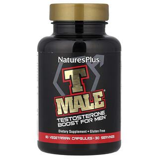 T Male, Boost de Testosterona para Hombre, 60 caps vegetarianas