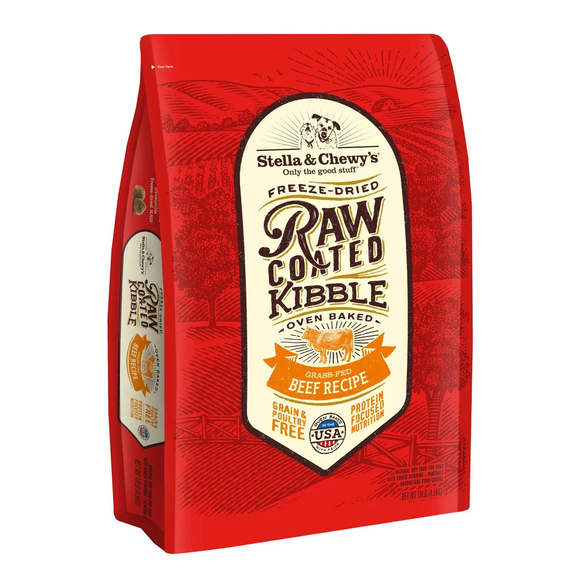 Raw Coated Kibble Grain-Free Grass-Fed Beef 4.54 kg / 10 lb
