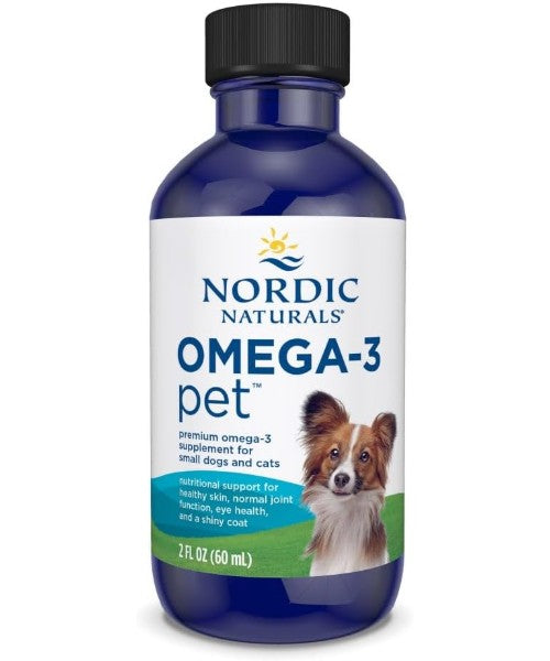 Nordic Naturals, Aceite de Pescado Omega 3 para Perros y Gatos Pequeños. 60 ml.