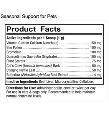 Soporte para Alergias de Estación para Perros y Gatos. 90 gr.