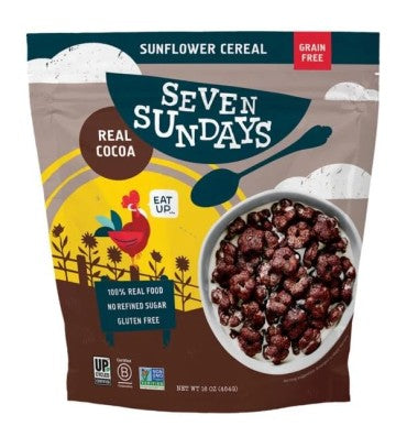 Cereal de Girasol y Cacao, libre de Gluten, 1 gr de Azúcar. 454 gr.