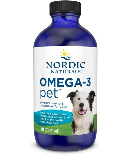 Nordic Naturals, Aceite de Pescado Omega 3 para Perros mediano y grande. 237 y 473 ml.